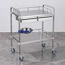 Amazon.co.jp: MDDKOP 医療用ワゴン ステンレス製医療用カート