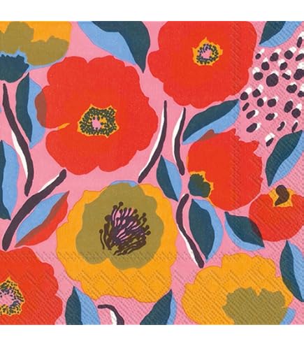 marimekko)unikko ナプキン　3枚セット Unikko ランチナプキン 33×33cm | Maija Isola | Marimekko