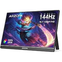 Amazon.co.jp: ARZOPA 16.1インチ ゲーミングモニター 144Hz モバイル