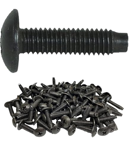 Steel Pan Head Screws 4-40 1/4 Black Oxide 100-Pack 4-40 X 1/4