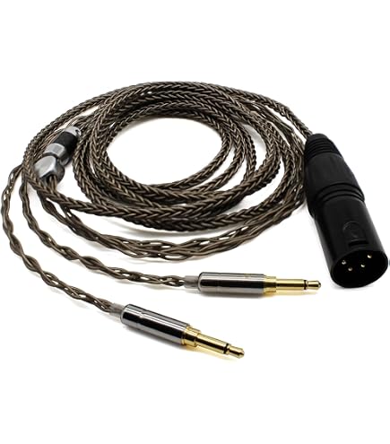 Amazon | SYRNARN 4ピン XLR バランスOFC銀メッキ銅ヘッドホンケーブル
