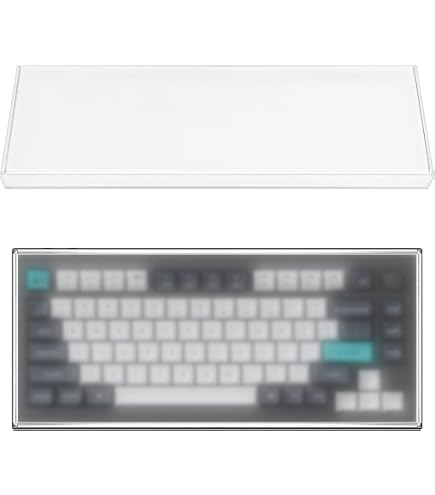 Amazon.co.jp: Geekria 65% キーボード ダスト カバー 透明アクリル