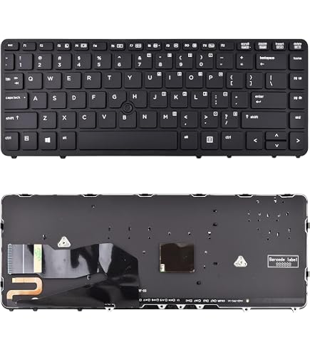 Ersatz-Tastatur Für HP EliteBook 840 G1/G2 & 850 G1 – US-Layout, Hintergrundbeleuchtet, Mit Rahmen