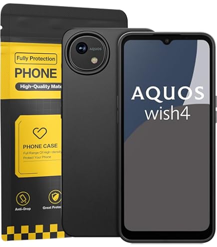 Amazon | docomo版 SIMフリー AQUOS wish4 SH-52E スマートフォン本体 