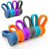 ケーブルクリップ 10個入り 新型万能クリップ マグネットクリップ コードクリップ 磁 力 コード 巻き取り イヤフォン USBケーブル コード収納 5色 By MAVEEK(マビーカ)