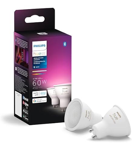 ム*シ様 Philips Hue スマートライトキット 60W Amazon.co.jp : Philips Hue Smart 60W GU10 LED電球 - ホワイトライト