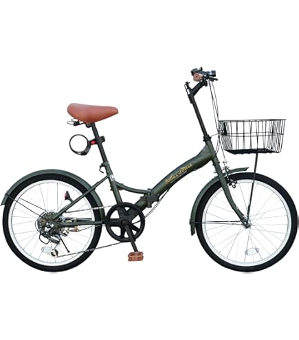 PANGAEA（パンゲア）FDB206 ノーパンク自転車 ノーパンク シマノ6段変速 折りたたみ自転車 カゴ・泥除け標準