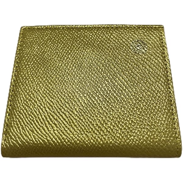 皇居　菊の御紋　ゴールドレザー 二つ折り財布 皇居 本革 財布 ゴールド 2つ折りタイプ 菊の御紋 W 皇居 財布 二