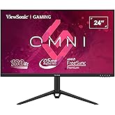 ViewSonic Omni VX2428J 24 Inch FHD 1080p 180Hz IPS Gaming Monitor, 0.5ms MPRT, AMD FreeSync Premium, VESA, HDR10, Ergonomics,