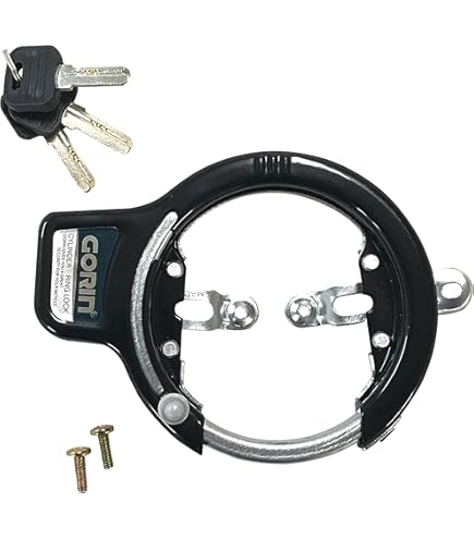 Amazon | ゴリン(GORIN) シリンダー式 リング錠 ブラック NGR600-K