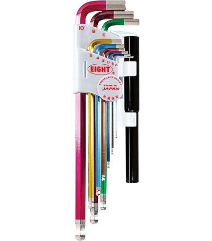 Amazon | エイト(EIGHT) 六角棒スパナ セミロング9本組 TMS-9 テーパー