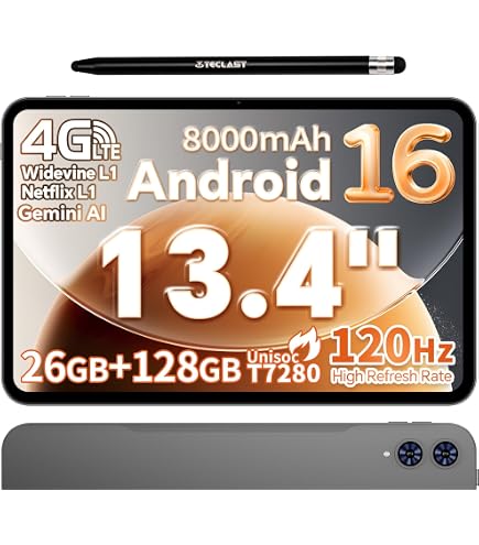 Amazon.co.jp: Blackview MEGA8 タブレット Android16 13インチ SIM