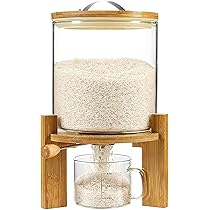 米びつ　7.5リットル　おしゃれな米びつ　ライスディスペンサー　ガラス米びつ 71jhnxo6wiL._UF350,350_QL80_.jpg