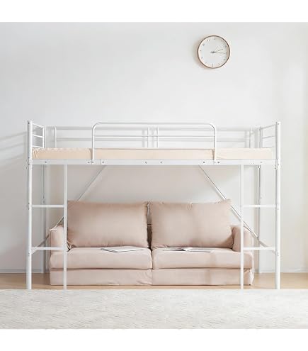 Amazon｜ロフトベッド パイプベッド シングル 耐荷重150kg 高さ140cm