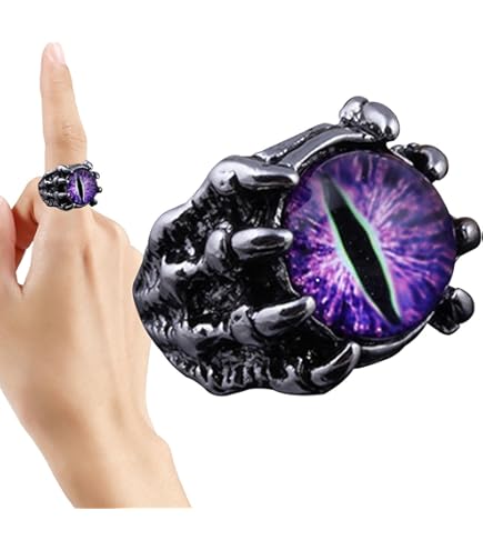 Amazon.co.jp: [ZORZA] 邪眼の指輪 | ゴシッククローアイパンクデビル