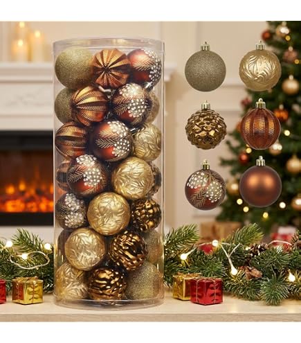 Valery Madelyn 60 Inch White Gold Christmas Tree Skirt – Embroidered Sequin Design, Large Tree Mat For Holiday Decor
