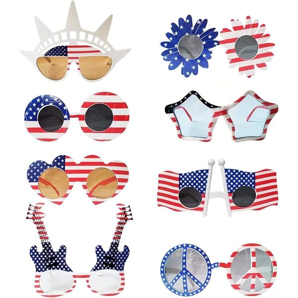 thumbnail image 2 of 4 Pcs American Flag Visor Hats - UV Protection Patriotic Caps For 4th Of July & Outdoor Events 2 of 9