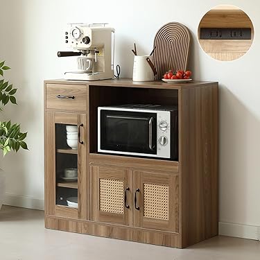 食器棚上置き収納　ローボード　テレビ台　木製品　マグネット付　２段 ぼん家具 食器棚 ロータイプ キャスター付き キッチンボード