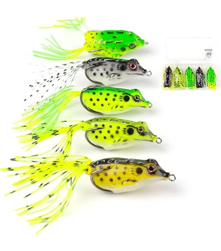 Amazon | Outfun フロッグ トップウォーター ブラックバス 雷魚 ナマズ