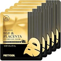 Amazon.co.jp: PRETTYSKIN 24Kゴールド ハイドロゲルフェイスマスク 5