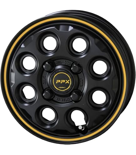 12インチ 4-100 マッドクロス ホイール 4本 ブロンズクリアリムブラック HOT STUFF ハイゼットジャンボ キャリー 12インチ アルミホイール 4穴