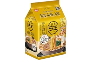 日清食品 日清ラ王 豚骨醤油 [鹿児島産黒豚エキス] インスタント 3食パック 300g