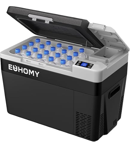 Amazon.co.jp: Sumeriy 車載冷蔵庫 30L バッテリー付き -20℃～20℃ 急速