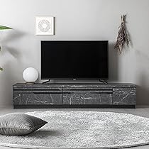 Amazon｜モダンデコ テレビ台 完成品 大理石調 ローボード 国産