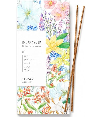 Amazon.co.jp: カメヤマ 花は咲く フローラルの香りのお線香 約190g 約
