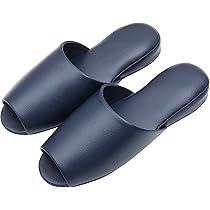 Amazon | [TOKYO SLIPPER] 前開き 抗菌レザー調 ビニールスリッパ 【5