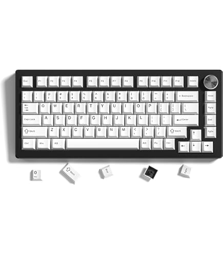 【キーキャップ未使用】DrunkDeer A75 white DrunkDeer A75 - Magnetic Switch Gaming Keyboard - White - us