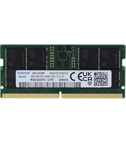 Samsung DDR4-2666 SO-DIMM 8GBx2（16GB） Samsung 16GB DDR5 4800MHz PC5-38400 CL40 SODIMM 1Rx8 1.1V Non-ECC