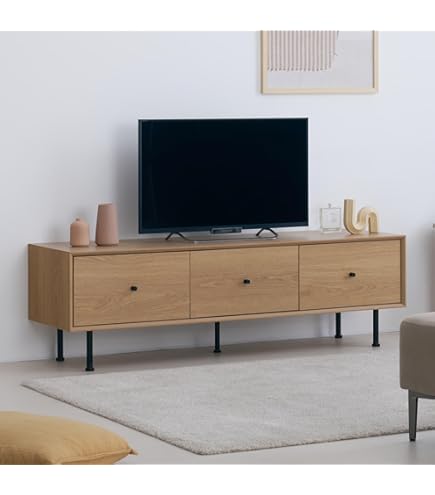 Amazon｜タンスのゲン テレビ台 完成品 天然木 テレビボード TV台