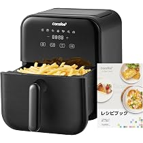 Amazon | Comfee' ノンフライヤー 4L 大容量 ノンオイル 電子レシピ