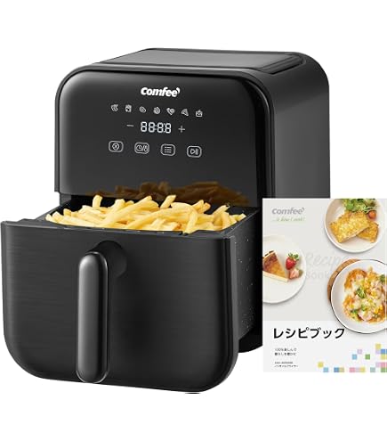 【新品】ノンフライヤー 4L 大容量 ノンオイル エアフライヤー 自動調理 Amazon.co.jp: ノンフライヤー 4L 大容量 ノンオイル 電気 エア