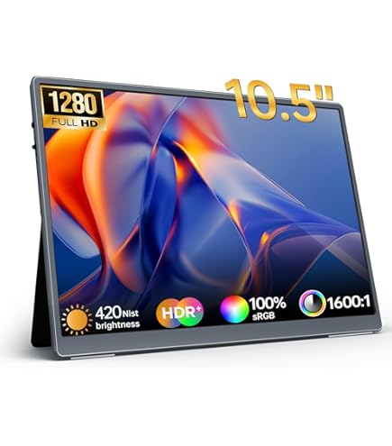 Amazon.co.jp: モバイルモニター 10.5インチ 小型ディスプレイ