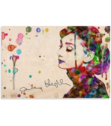 パネルアート　オードリーヘップバーン　アート　絵画　ポスター　壁掛け　額縁　額絵 Amazon.co.jp: オードリーヘップバーン アートパネル アートフレーム