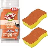 3M スポンジ キッチン キズつけない 抗菌 ハイブリッド オレンジ 2個 スコッチブライト HB-21KE-H 2PM