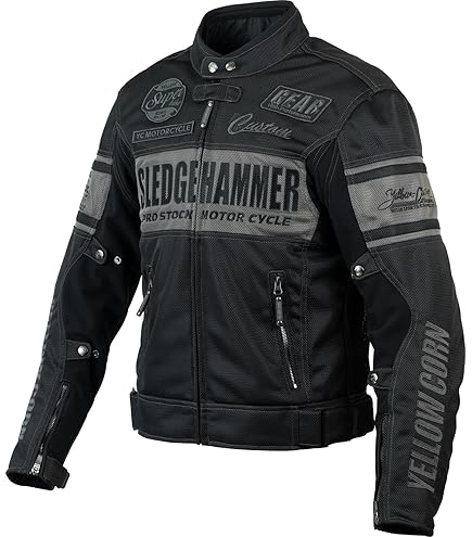 Amazon | [イエローコーン] YB-4105 メッシュジャケット BK/GM M