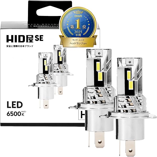 HID屋 SE H4 LEDヘッドライト フォグランプ 18300cd 配線レス ホワイト 車検対応 取付簡単 爆光 12V 2本1セット スペシャルエディション h4 led h4ヘッドライト フォグランプ - 1