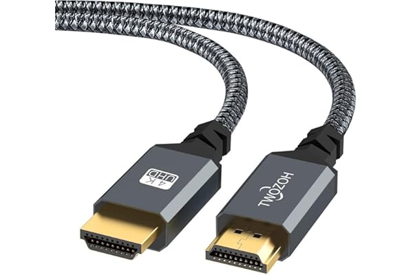 HDMI ケーブル 3M, Twozoh HDMI 2.0 4K/60Hz 2160p 1080p 3D HDCP 2.2 ARC 規格, 編組ナイロン, Nintendo Switch、PS5、PS3、PS4、PC、プロジェクター、HDTV, Xboxなど適用, 高速イーサネット対応