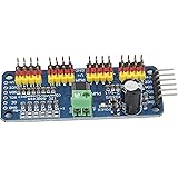 PCA9685 PWMサーボドライバ、16チャネルモータードライブボードモジュール、IICインターフェイス、4グループの3ピンコネクタ、ロボット用