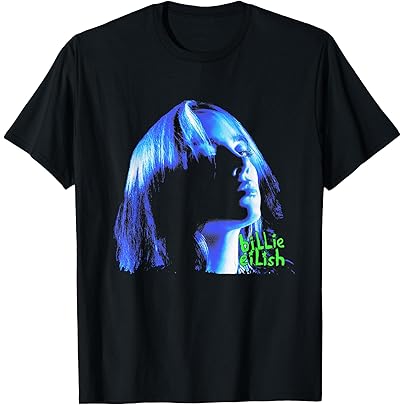 Amazon | 公式ビリーアイリッシュ写真。 Tシャツ | Tシャツ