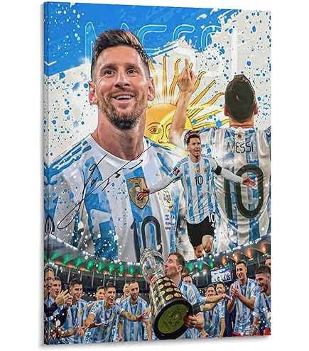 Amazon.co.jp: GENERIC サッカー選手 リオネル・メッシ ポスター 装飾