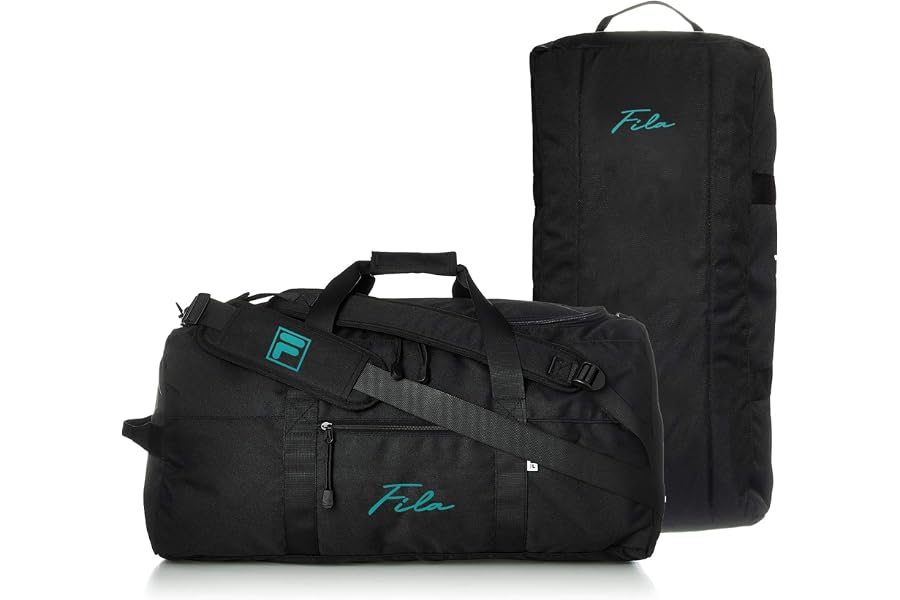 [フィラ] ボストンバッグ リュック 大容量 50L 3WAY 旅行バッグ ショルダーバッグ スポーツバッグ 2タイプロゴ 筆記体 正規体 ベルド取り外せる 大型 収納 FM2276-FM2334 ヘザーグレー