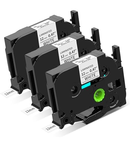 Amazon | 白 黑文字 Pタッチテープ 12mm 2個 TZe-231 TZ231 テープ