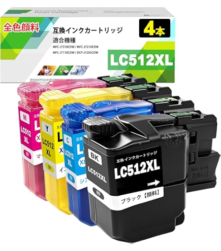 Amazon.co.jp: 【純正品 4色パック】 ブラザー インクカートリッジ