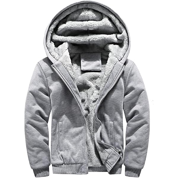 LIFESHINE フード付きグレー パーカー 3XL パーカー メンズ 裏ボア付き