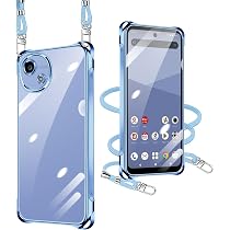 Amazon.co.jp: xiusiteli AQUOS wish5/5s 用 ケース クリア ショルダー