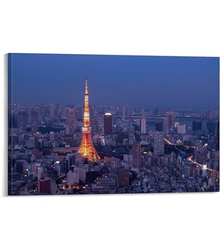Amazon.co.jp: 風景 インテリア 絵画 東京夜景 おしゃれアート